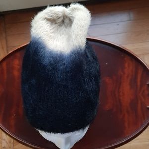 FREE PEOPLE FUZZY OMBRÉ HAT AND GLOVES